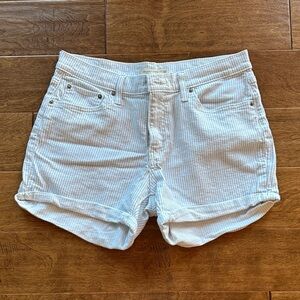 Signature by Levi Strauss Light Blue Pinstripe Jean Shorts